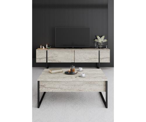 Luxe - Travertine, Black