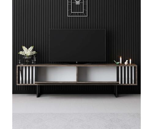 Chrome Line - Walnut, Black