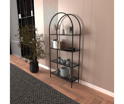 Mona - Black, Smoked Glass 80