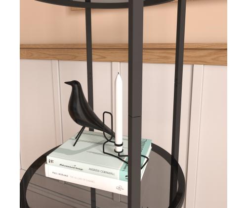 Vogue - Black, Smoked Glass