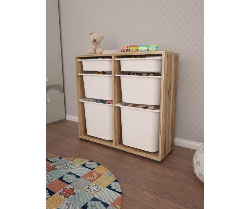 Carla - Walnut, White