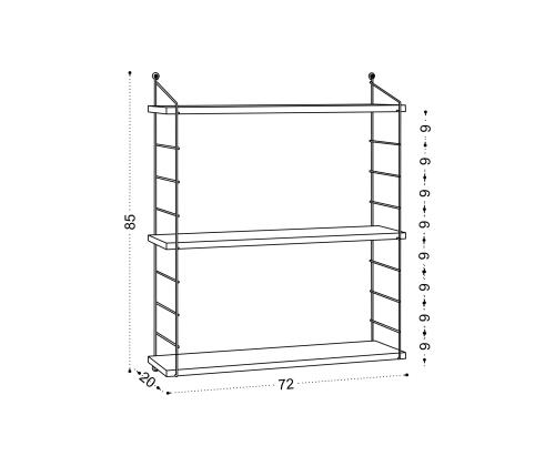 Armoni 3'lü - Walnut