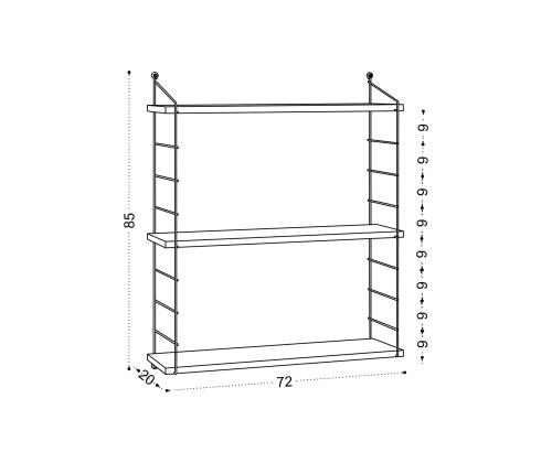 Armoni 3'lü - Carrara Marble