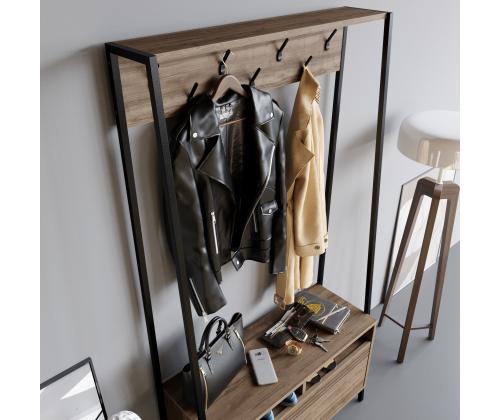 Devin - Walnut, Black