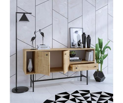 Freya - Sapphire Oak, Black