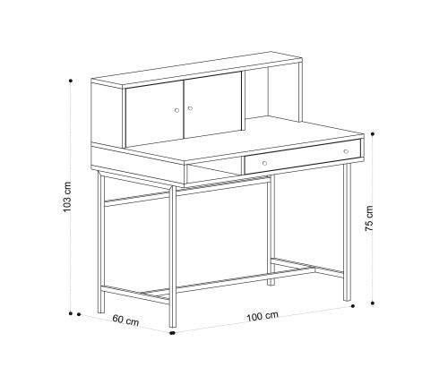 Jodie - Sapphire Oak, Black