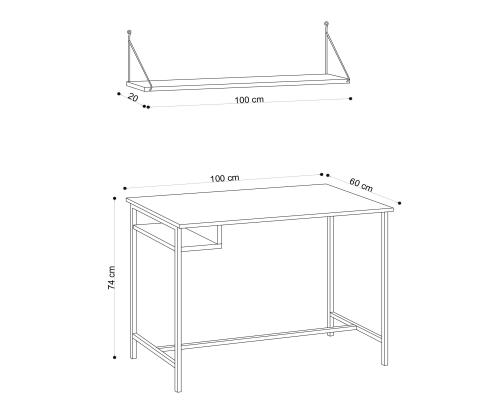 Lou - Sapphire Oak, Black