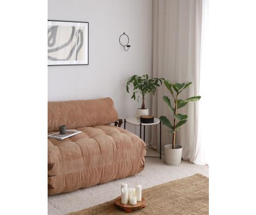 Diivan Fold Kadife 2 - Camel