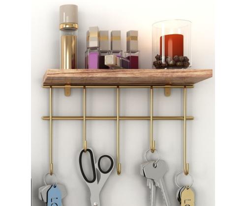 Dekoratif Duvar Rafı ve Askılık