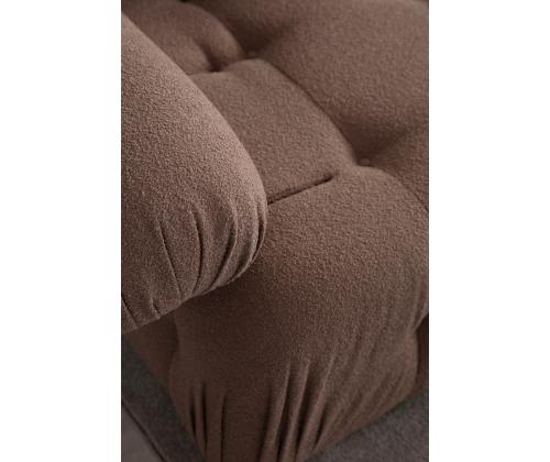 Doblo 3 Seater with Pouffe ( L1-O1-1R-Pouffe) - Cappuccino