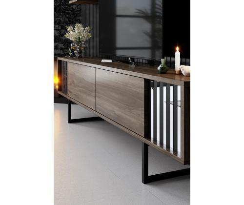 Chrome Line - Walnut, Black