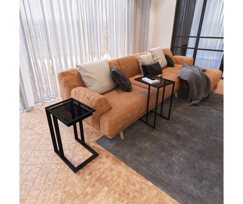 İbiza - Black, Smoked Glass