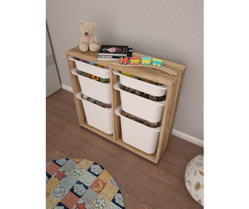 Carla - Walnut, White