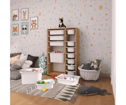 Rine 2D4K8U - Walnut, White