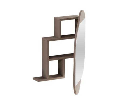 Cloud Storage Bathroom Wall Mirror - Light Mocha