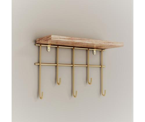 Dekoratif Duvar Rafı ve Askılık