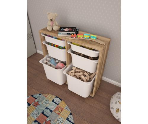 Carla - Walnut, White