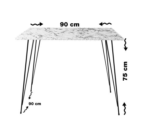 Sandalf Square - Shiny White