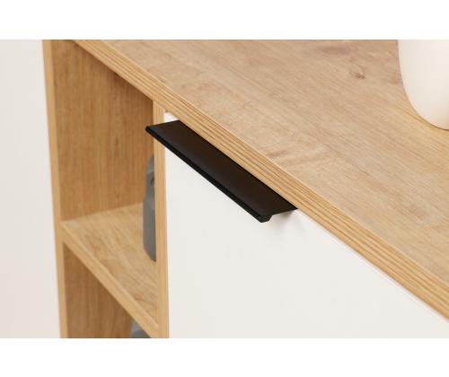 Clara Console - Oak, White
