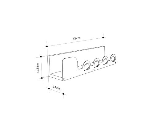 Liora Hanger - Sapphire, Oak