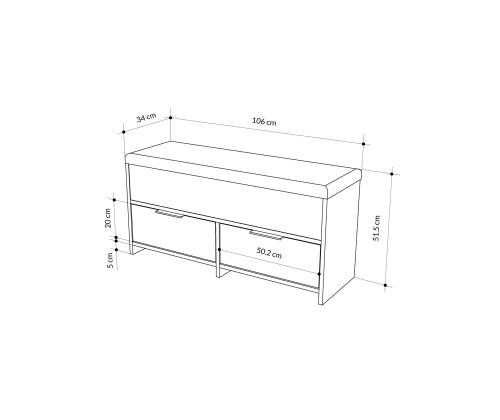Cove Shoe Bench - Hitit
