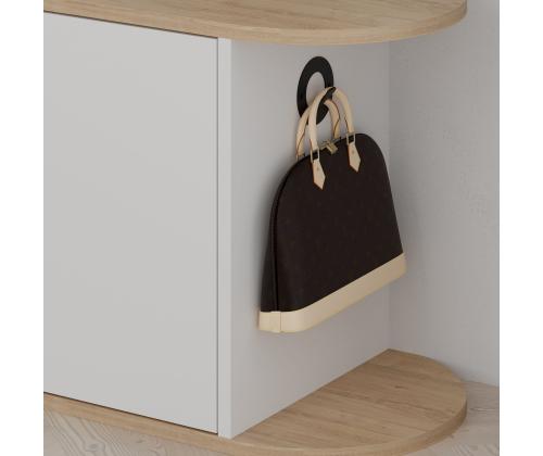 Nova Shoe Bench - Oak, White