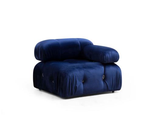 Bubble Velvet Blue L1-O1-1R-PUF