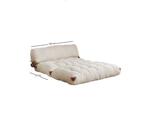 Diivan Fold Teddy 2 - Cream