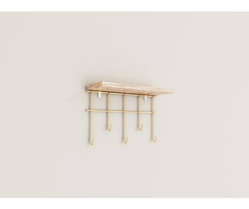 Dekoratif Duvar Rafı ve Askılık