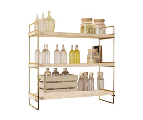 Masa Üstü 3 Katlı Organizer, Servis Rafı