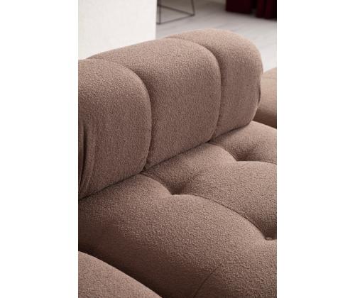 Doblo 3 Seater with Pouffe ( L1-O1-1R-Pouffe) - Cappuccino