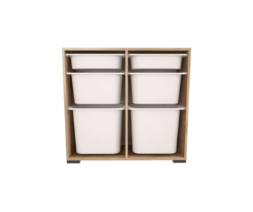 Carla - Walnut, White