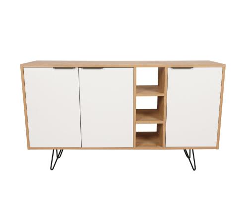 Clara Console - Oak, White