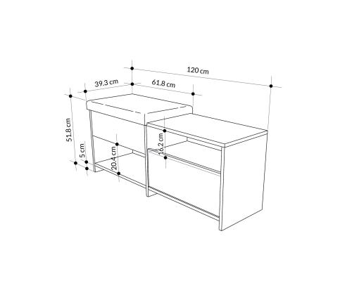 Filux Bench - Anthracite