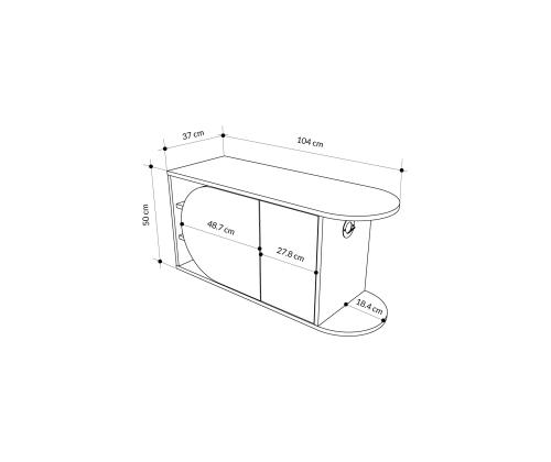 Nova Shoe Bench - Oak, White