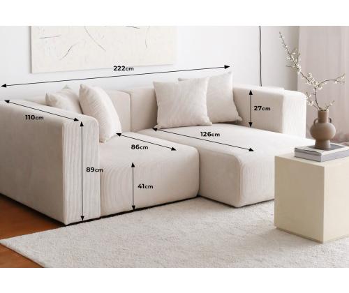 Diivan Yolo Mini Corner - White