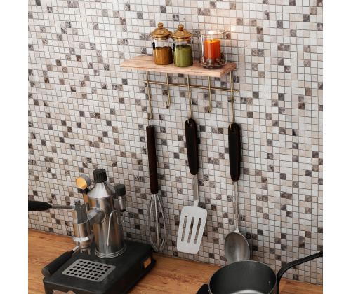 Dekoratif Duvar Rafı ve Askılık