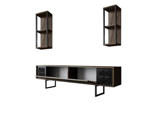 Black Line Set - Walnut, Black