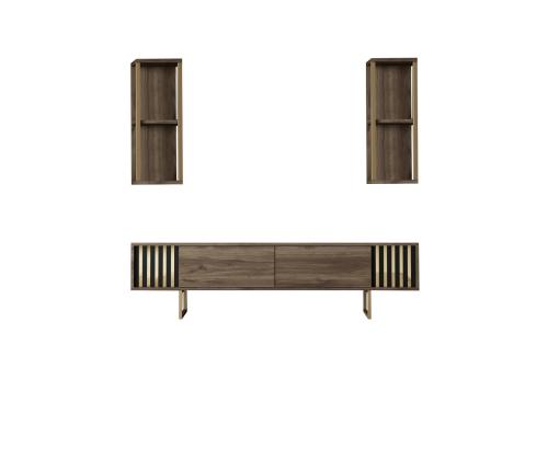 Gold Line - Walnut, Gold