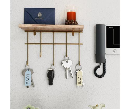 Dekoratif Duvar Rafı ve Askılık