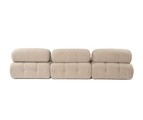 Doblo 3 Seater with Pouffe ( L1-O1-1R-Pouffe) - Peach
