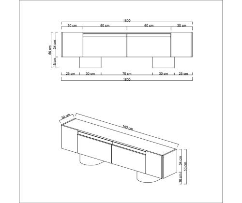 Bohem - Walnut, Black