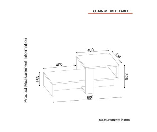 Chain - White, Walnut