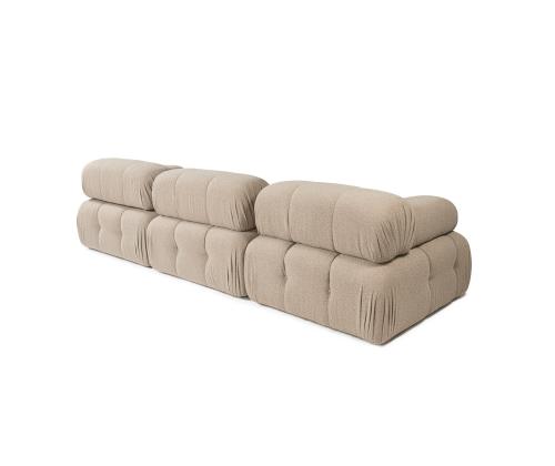 Doblo 3 Seater with Pouffe ( L1-O1-1R-Pouffe) - Peach