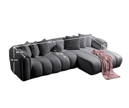 Diivan N-Line Right - Dark Grey