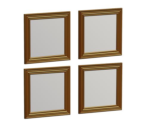 PeegelMööblikomplekt peeglid Loza - Gold