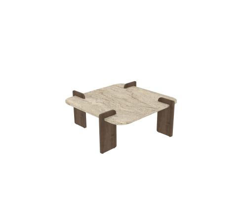 Kohvilaud Afrolli - Travertine, Walnut