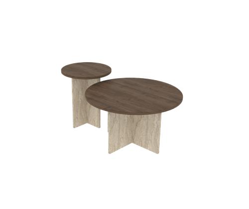 Kohvilaud Private - Walnut, Travertine
