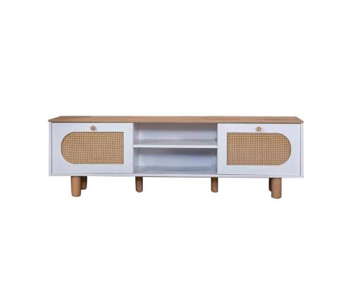 TV laud Bohem - White, Oak