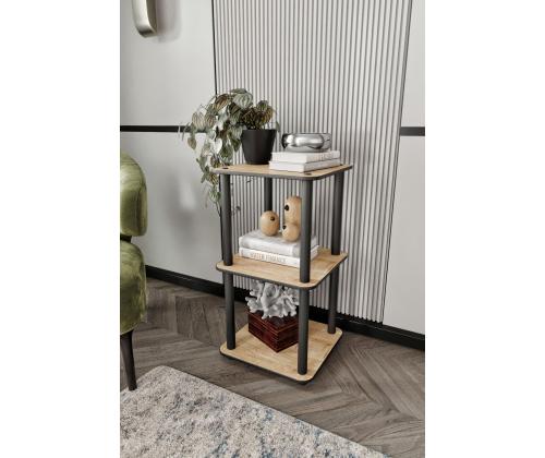 Bookcase 3 Tiers Square - Oak